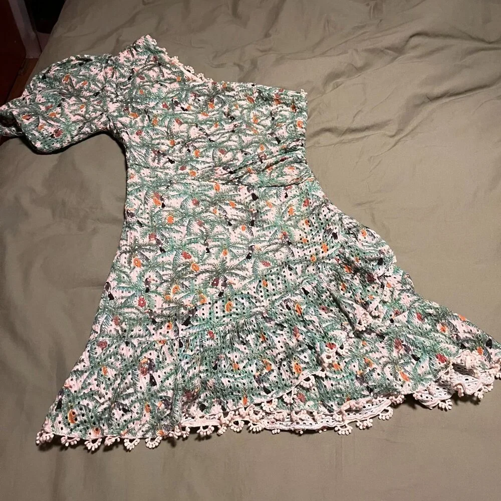 Farm Rio - Mini Toucans One Shoulder Mini Dress - Picture 2 of 8